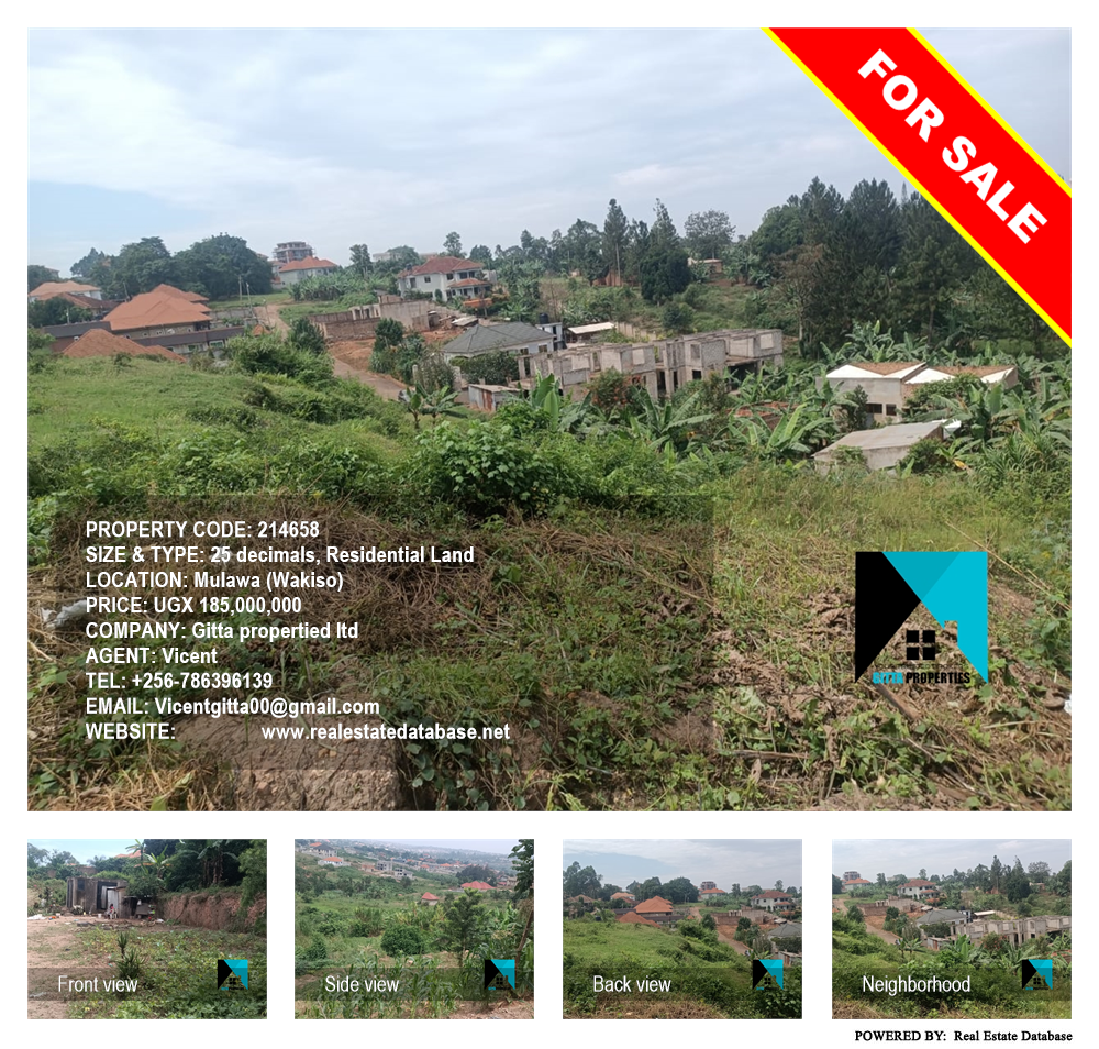 Residential Land  for sale in Mulawa Wakiso Uganda, code: 214658