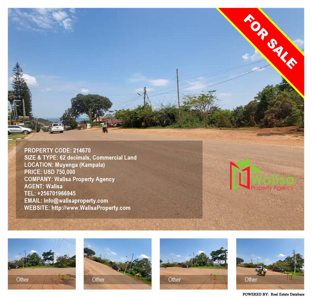 Commercial Land  for sale in Muyenga Kampala Uganda, code: 214670