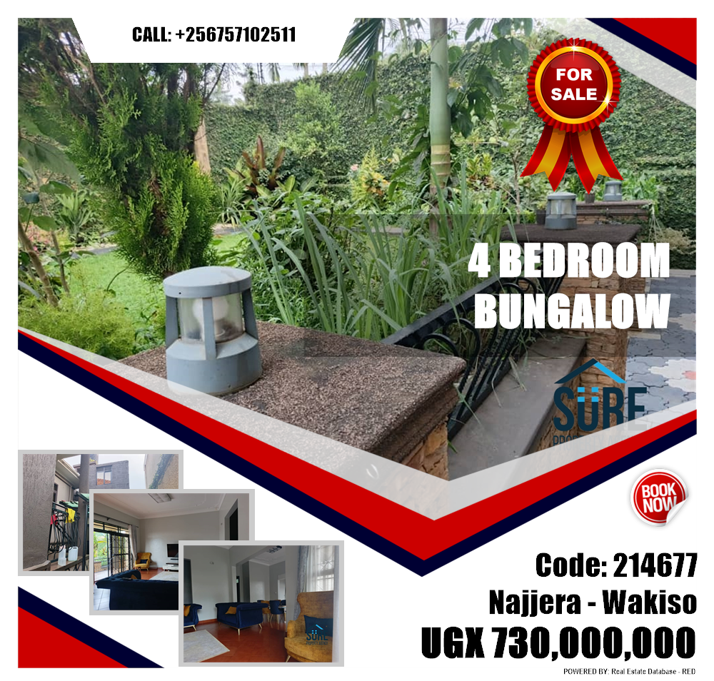 4 bedroom Bungalow  for sale in Najjera Wakiso Uganda, code: 214677