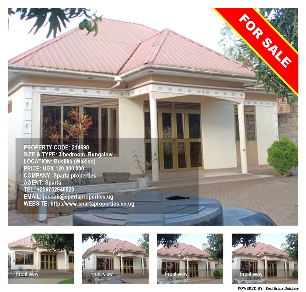 3 bedroom Bungalow  for sale in Busiika Wakiso Uganda, code: 214698