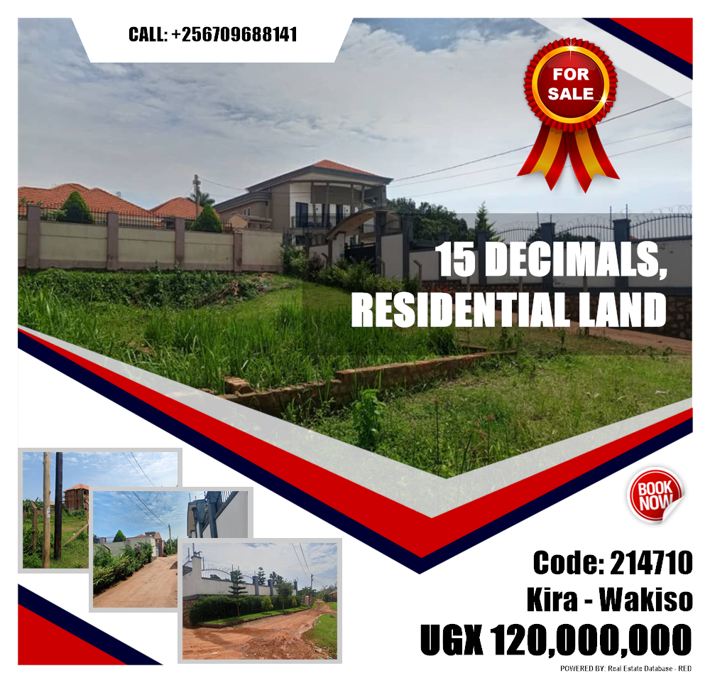 Residential Land  for sale in Kira Wakiso Uganda, code: 214710