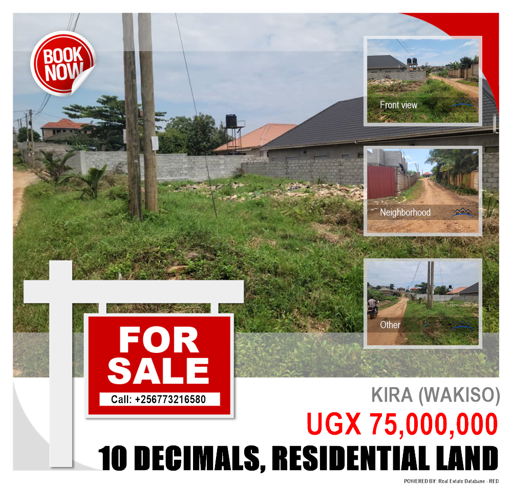 Residential Land  for sale in Kira Wakiso Uganda, code: 214720