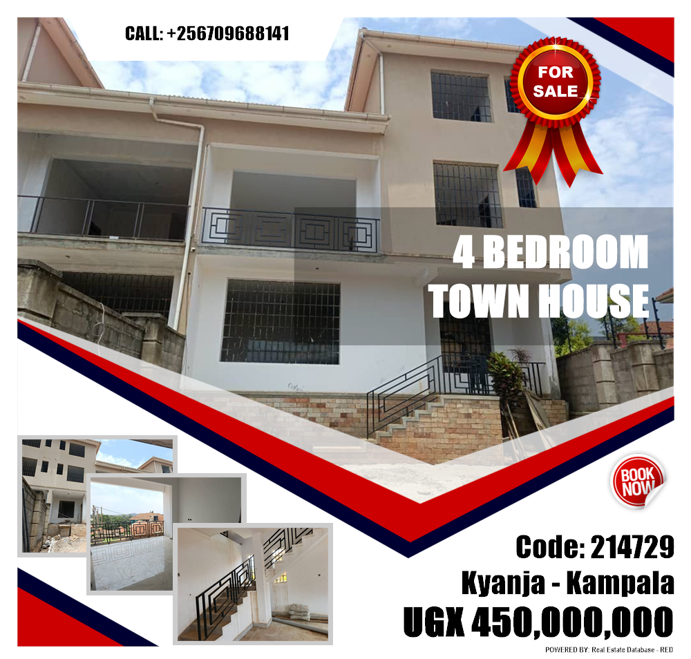 4 bedroom Town House  for sale in Kyanja Kampala Uganda, code: 214729