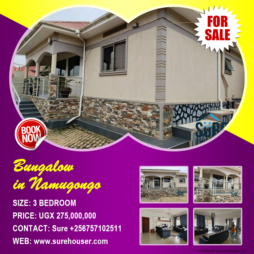 3 bedroom Bungalow  for sale in Namugongo Wakiso Uganda, code: 214738