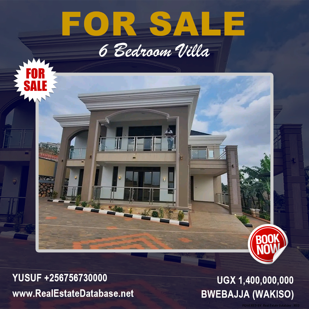 6 bedroom Villa  for sale in Bwebajja Wakiso Uganda, code: 214739