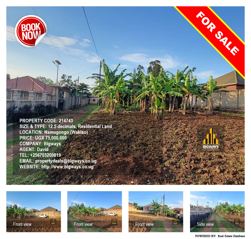 Residential Land  for sale in Namugongo Wakiso Uganda, code: 214743