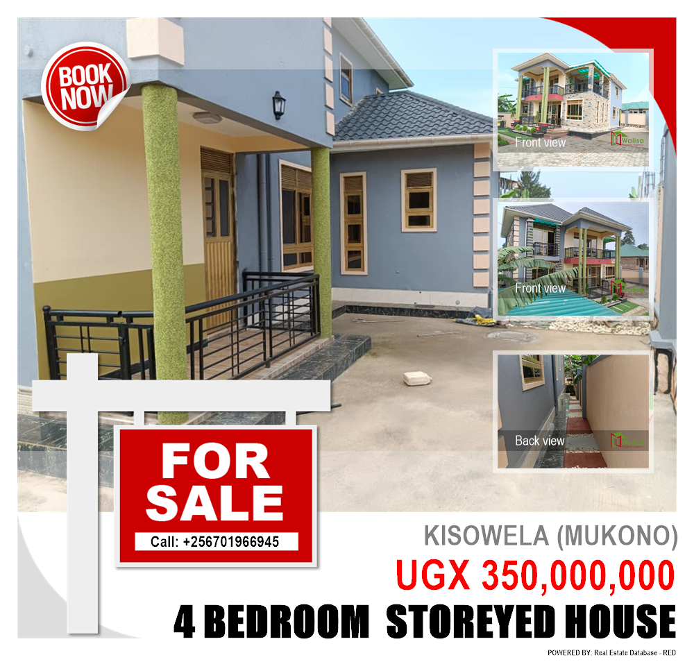 4 bedroom Storeyed house  for sale in Kisowela Mukono Uganda, code: 214755