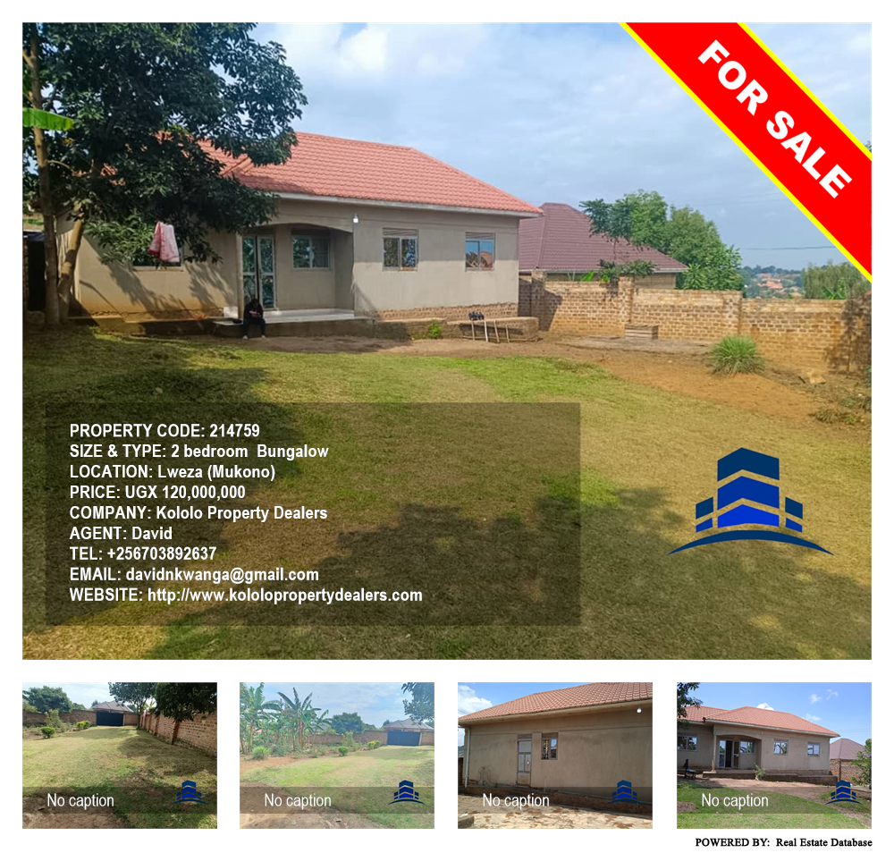 2 bedroom Bungalow  for sale in Lweza Mukono Uganda, code: 214759