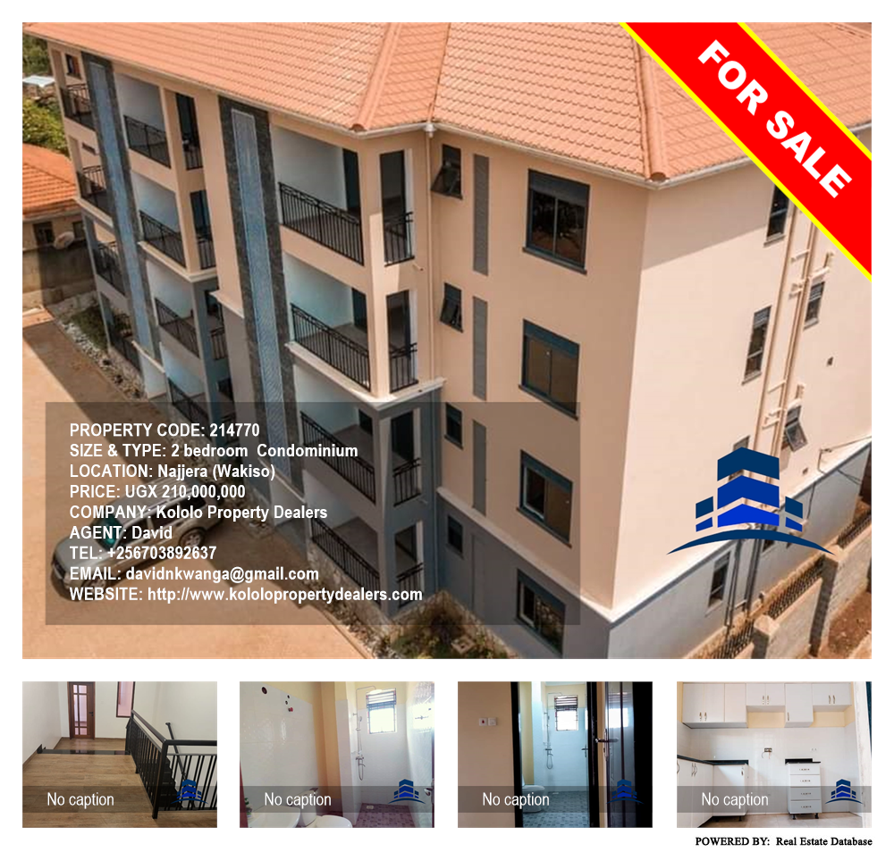 2 bedroom Condominium  for sale in Najjera Wakiso Uganda, code: 214770