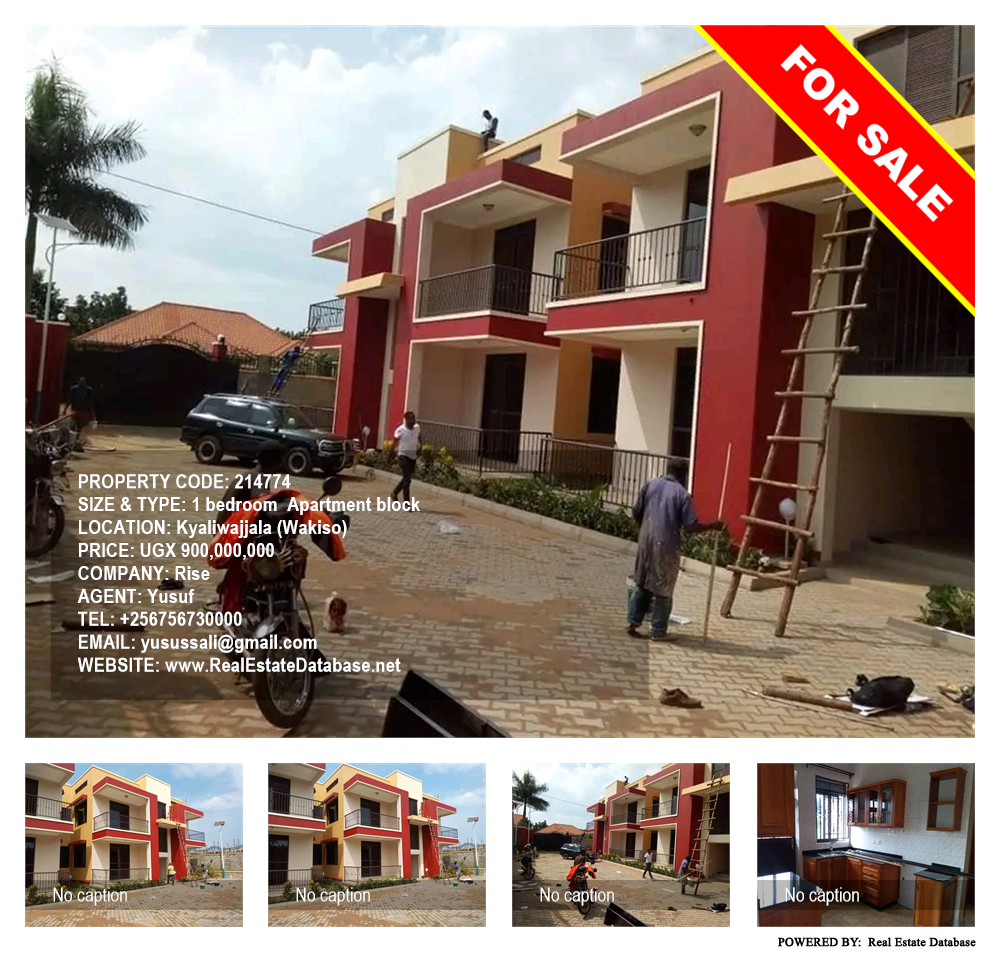 1 bedroom Apartment block  for sale in Kyaliwajjala Wakiso Uganda, code: 214774