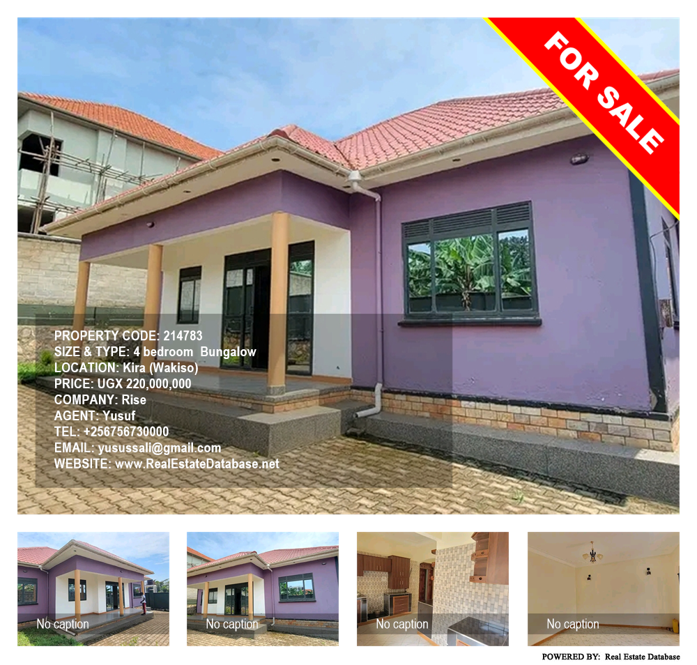 4 bedroom Bungalow  for sale in Kira Wakiso Uganda, code: 214783