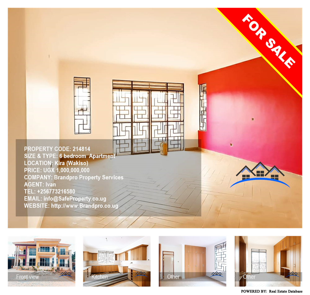 6 bedroom Apartment  for sale in Kira Wakiso Uganda, code: 214814