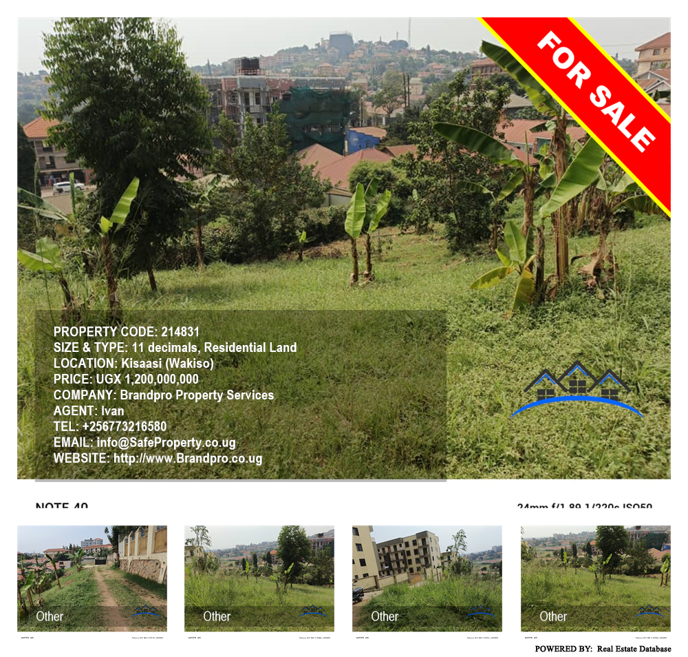 Residential Land  for sale in Kisaasi Wakiso Uganda, code: 214831