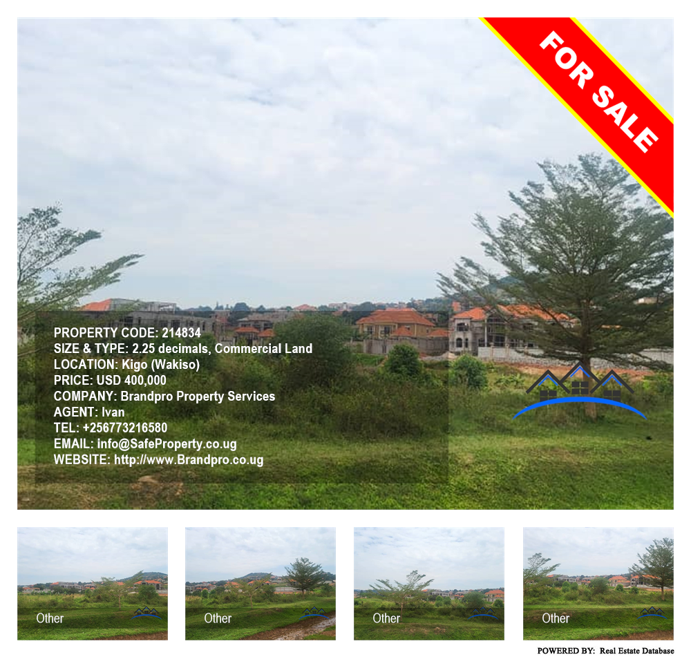 Commercial Land  for sale in Kigo Wakiso Uganda, code: 214834