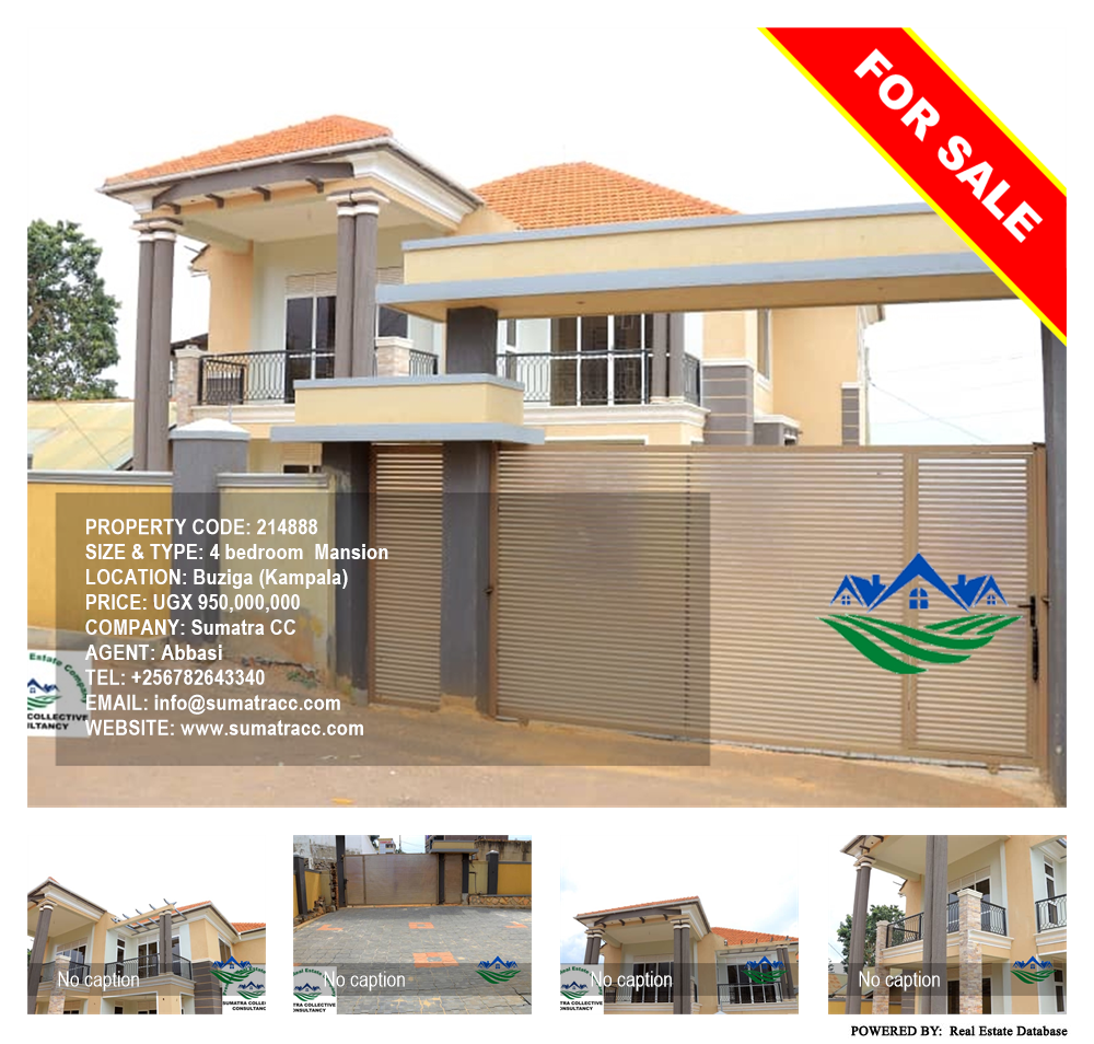 4 bedroom Mansion  for sale in Buziga Kampala Uganda, code: 214888