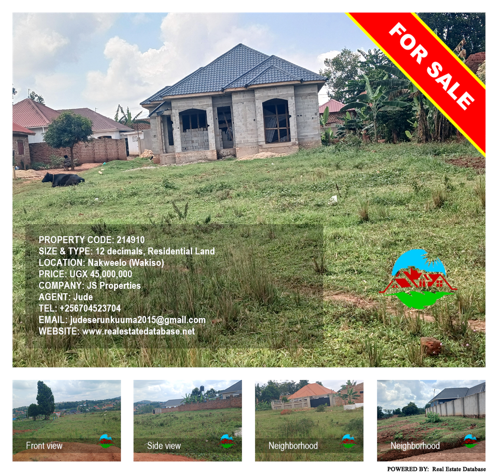 Residential Land  for sale in Nakweelo Wakiso Uganda, code: 214910