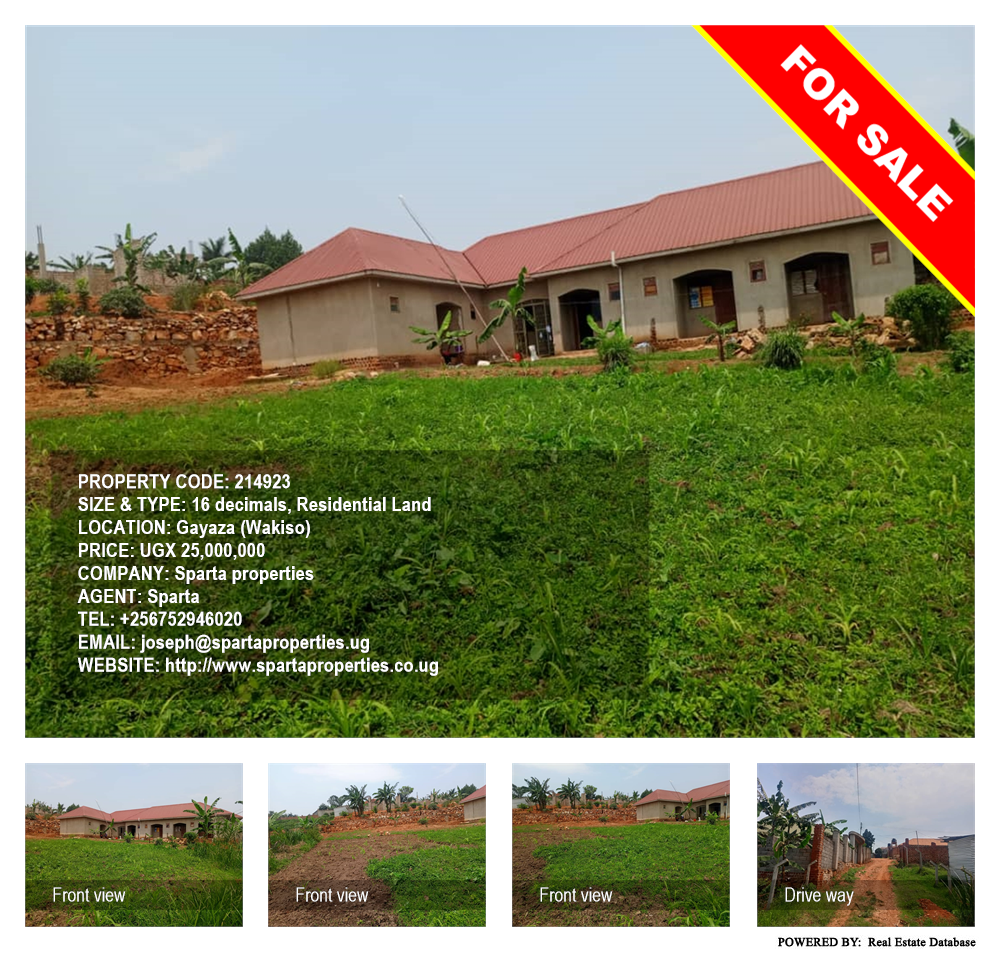 Residential Land  for sale in Gayaza Wakiso Uganda, code: 214923