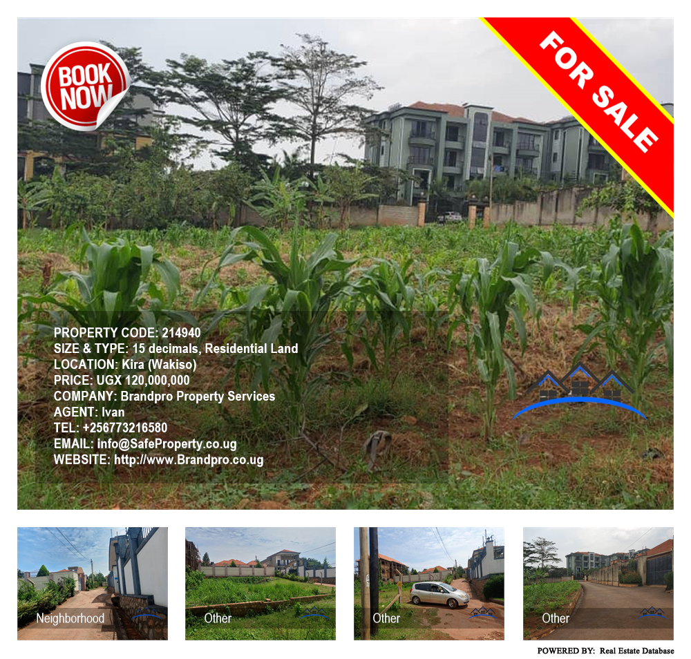 Residential Land  for sale in Kira Wakiso Uganda, code: 214940