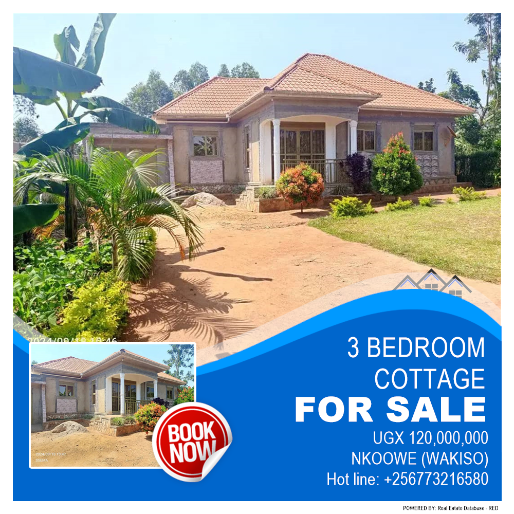 3 bedroom Cottage  for sale in Nkoowe Wakiso Uganda, code: 215003