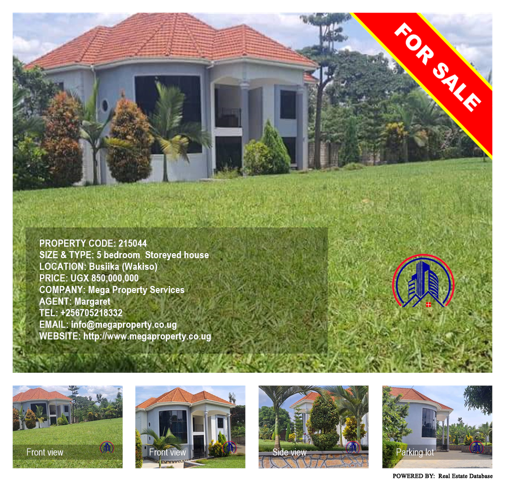 5 bedroom Storeyed house  for sale in Busiika Wakiso Uganda, code: 215044