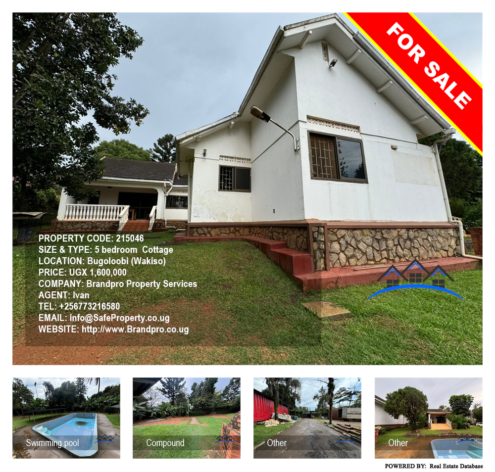 5 bedroom Cottage  for sale in Bugoloobi Wakiso Uganda, code: 215046