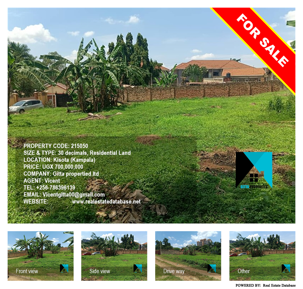 Residential Land  for sale in Kisota Kampala Uganda, code: 215050