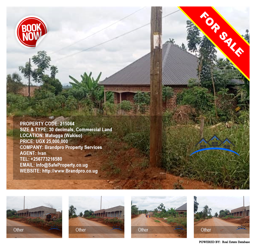 Commercial Land  for sale in Matugga Wakiso Uganda, code: 215064