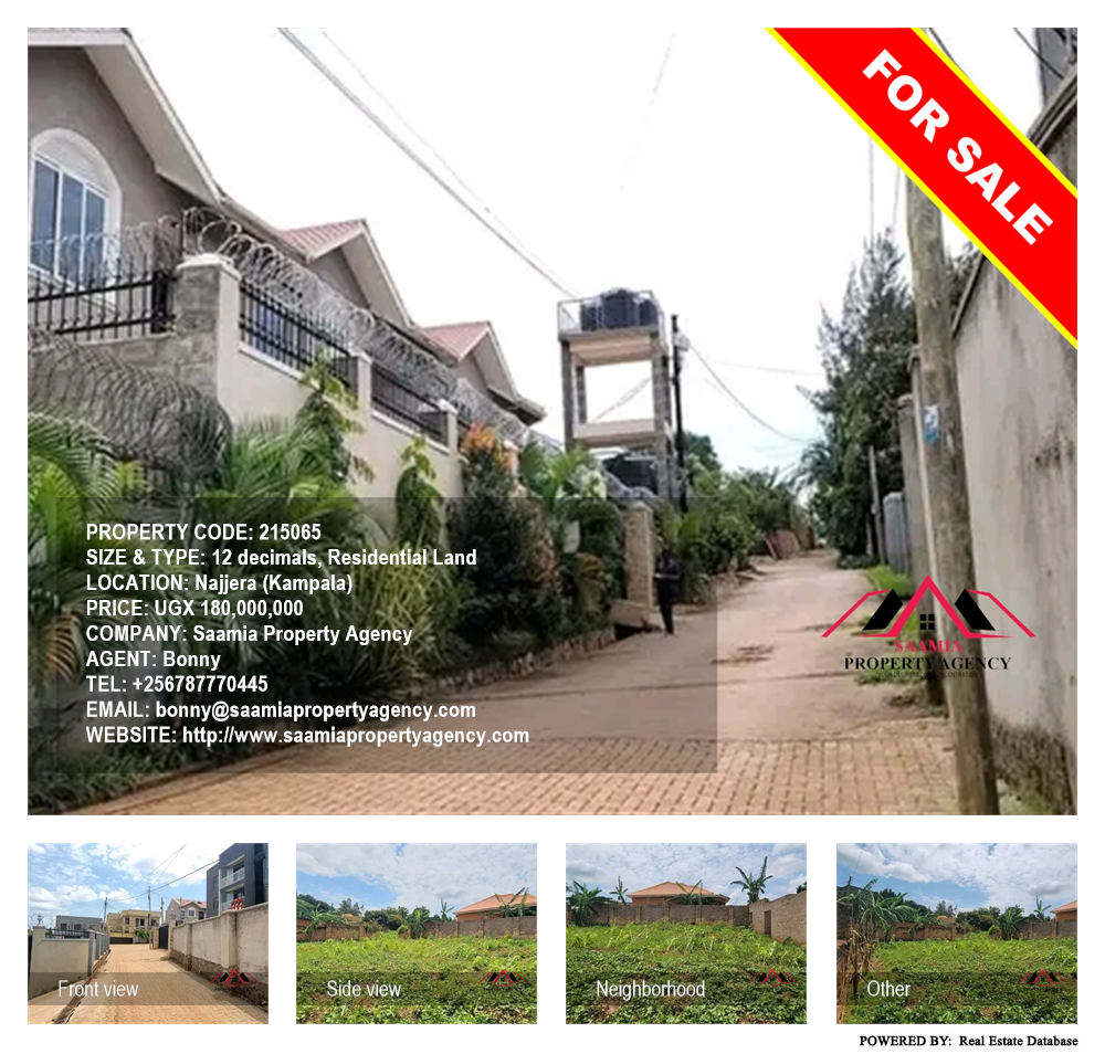 Residential Land  for sale in Najjera Kampala Uganda, code: 215065