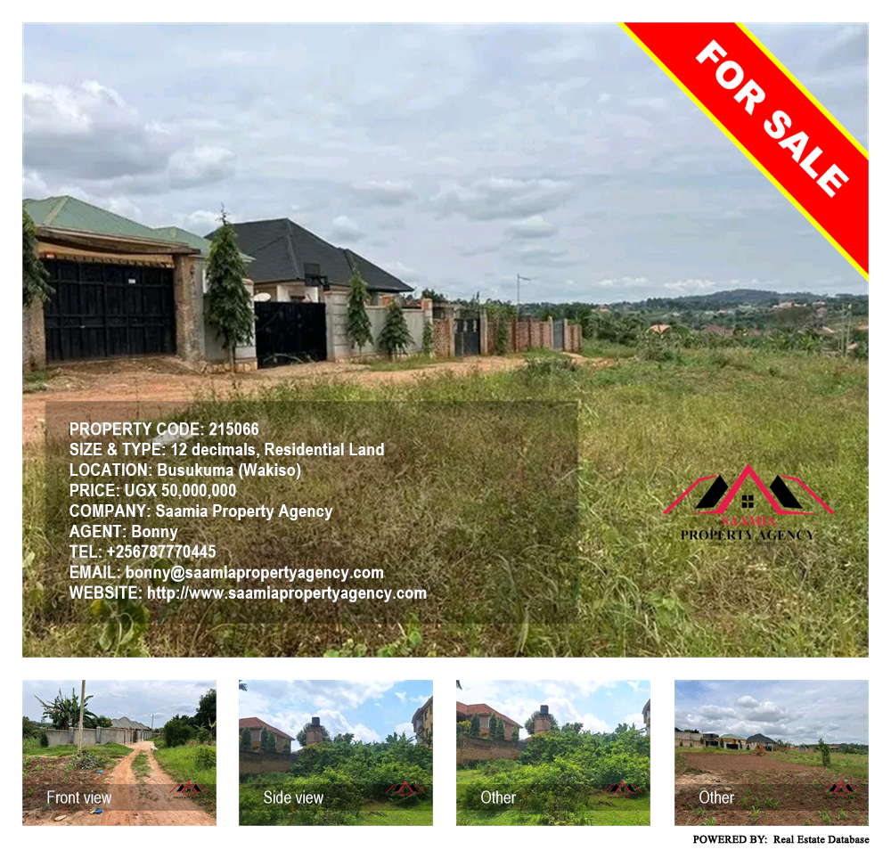 Residential Land  for sale in Busukuma Wakiso Uganda, code: 215066