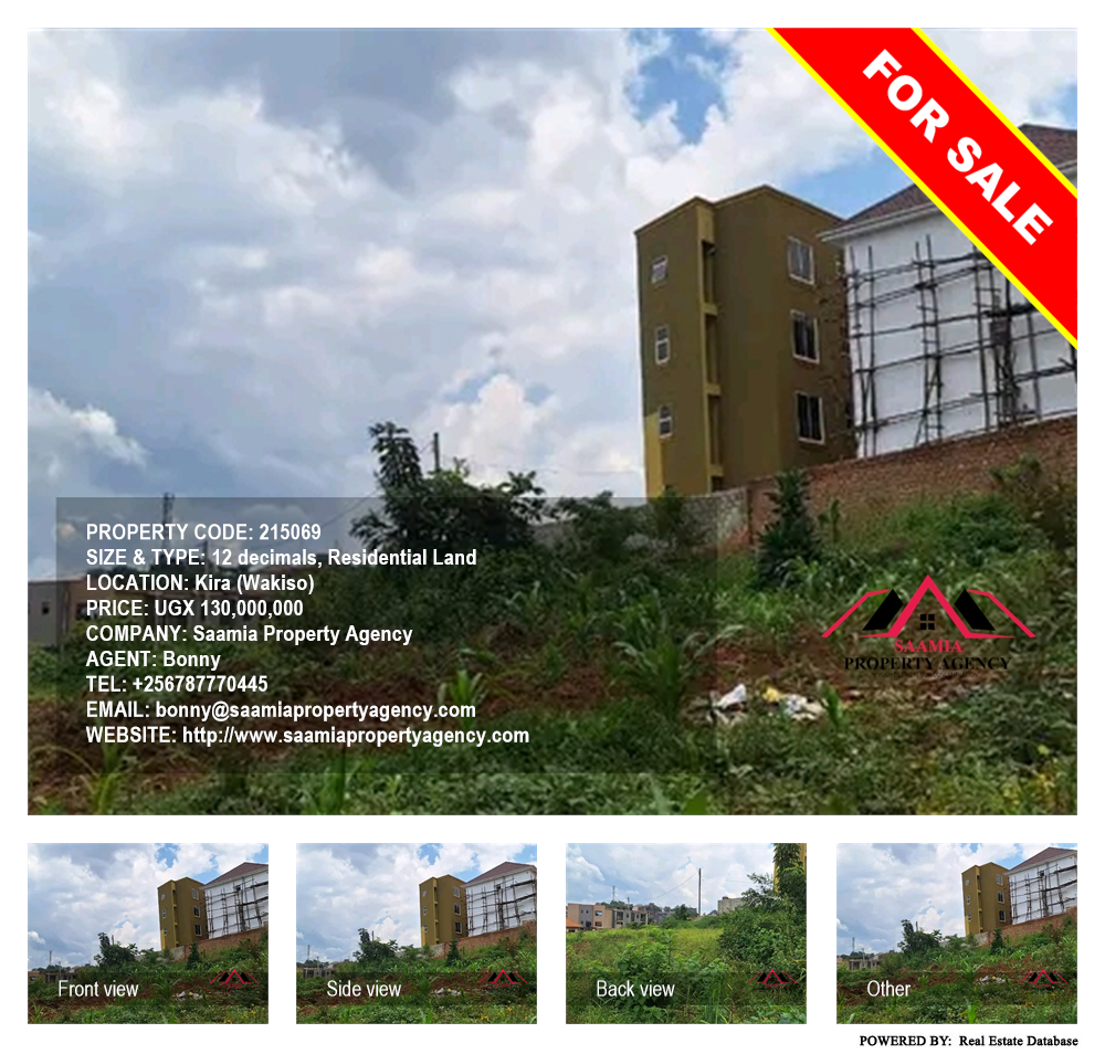 Residential Land  for sale in Kira Wakiso Uganda, code: 215069