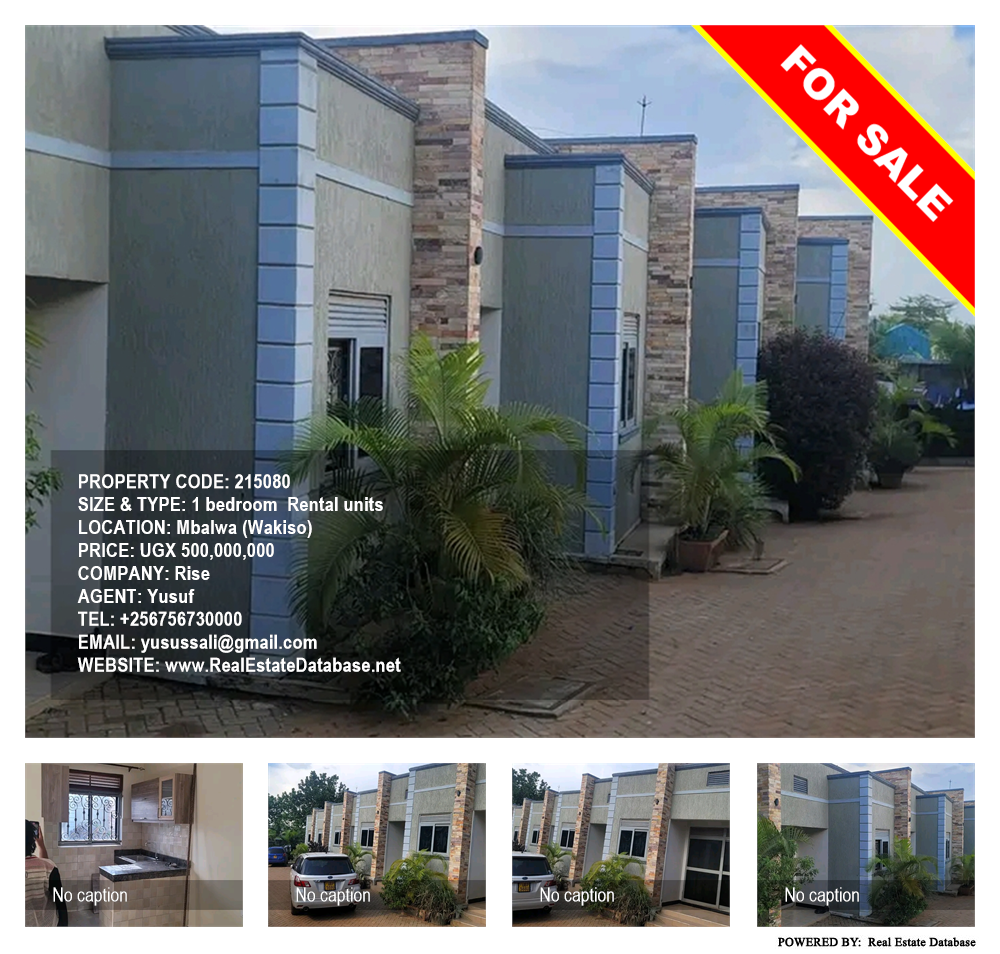 1 bedroom Rental units  for sale in Mbalwa Wakiso Uganda, code: 215080