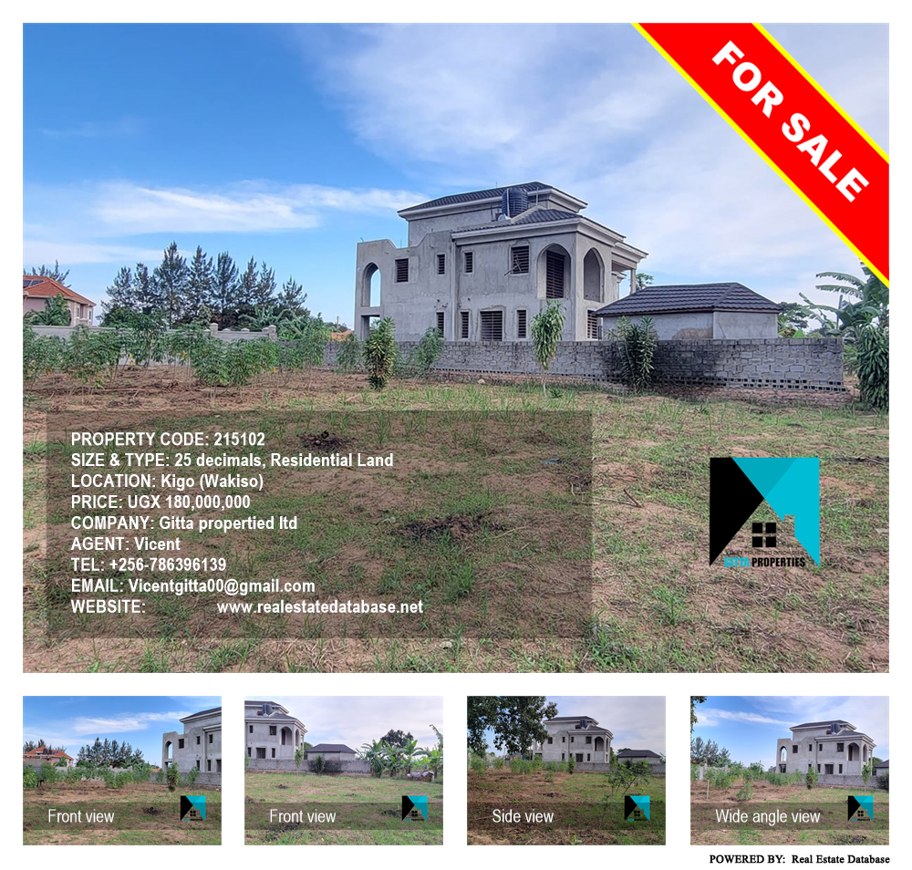 Residential Land  for sale in Kigo Wakiso Uganda, code: 215102