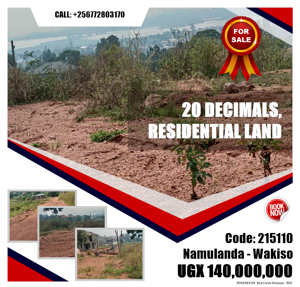 Residential Land  for sale in Namulanda Wakiso Uganda, code: 215110