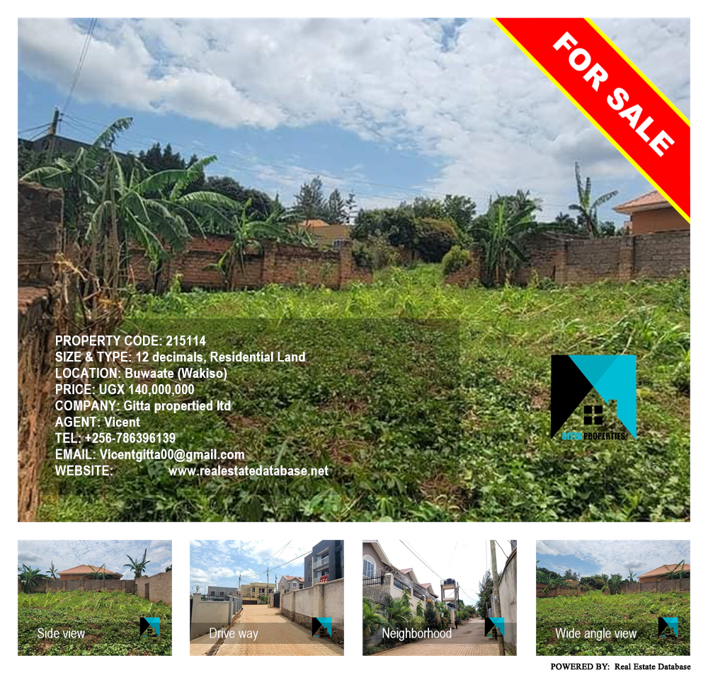 Residential Land  for sale in Buwaate Wakiso Uganda, code: 215114