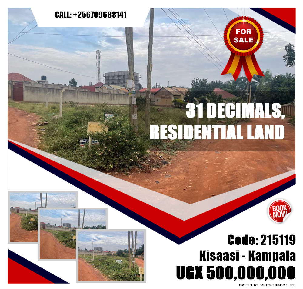 Residential Land  for sale in Kisaasi Kampala Uganda, code: 215119