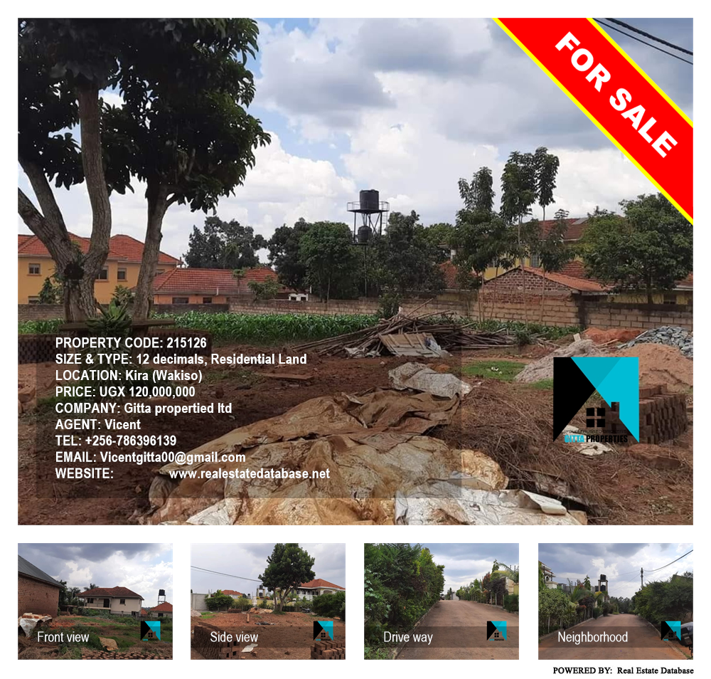 Residential Land  for sale in Kira Wakiso Uganda, code: 215126