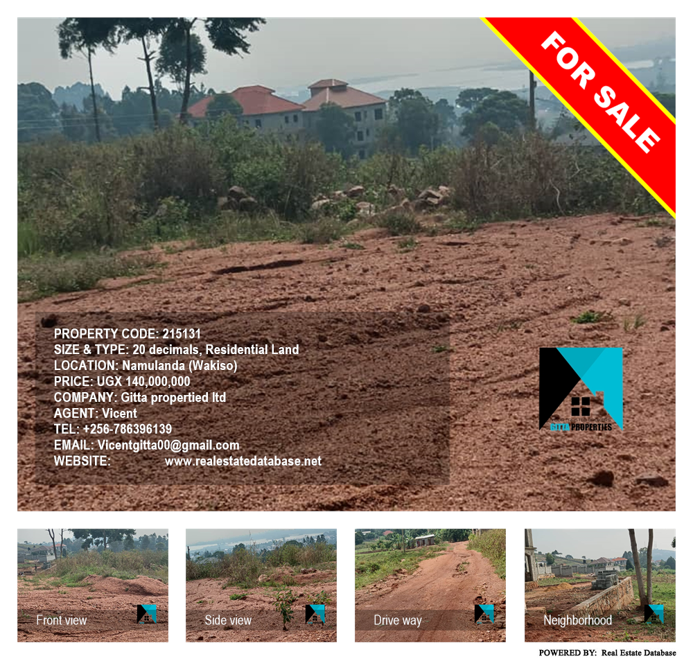 Residential Land  for sale in Namulanda Wakiso Uganda, code: 215131