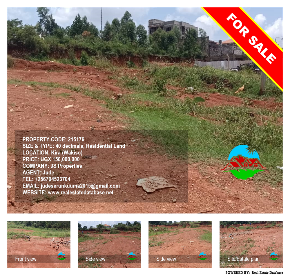 Residential Land  for sale in Kira Wakiso Uganda, code: 215176