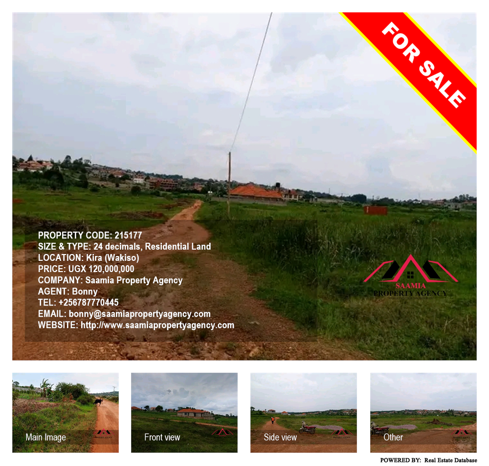 Residential Land  for sale in Kira Wakiso Uganda, code: 215177