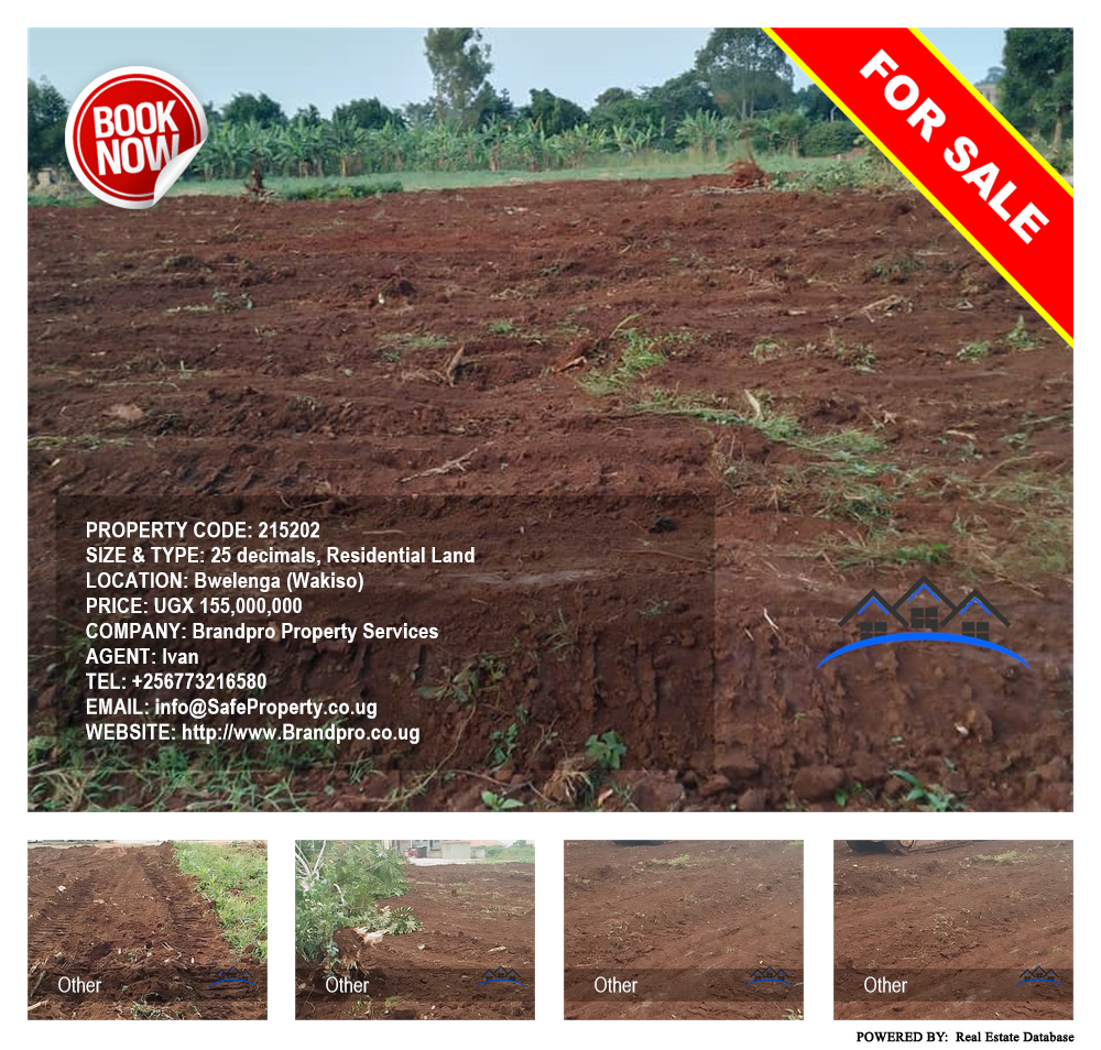 Residential Land  for sale in Bwelenga Wakiso Uganda, code: 215202