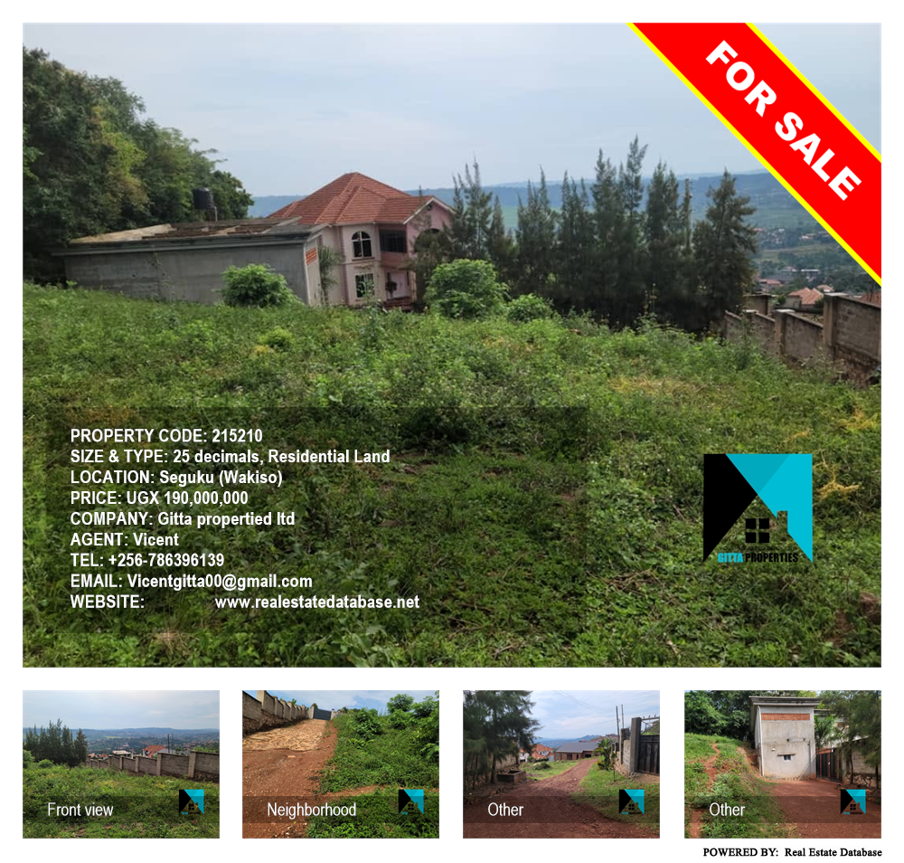 Residential Land  for sale in Seguku Wakiso Uganda, code: 215210