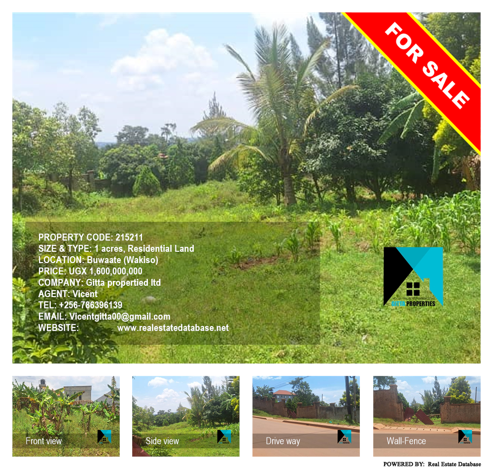 Residential Land  for sale in Buwaate Wakiso Uganda, code: 215211