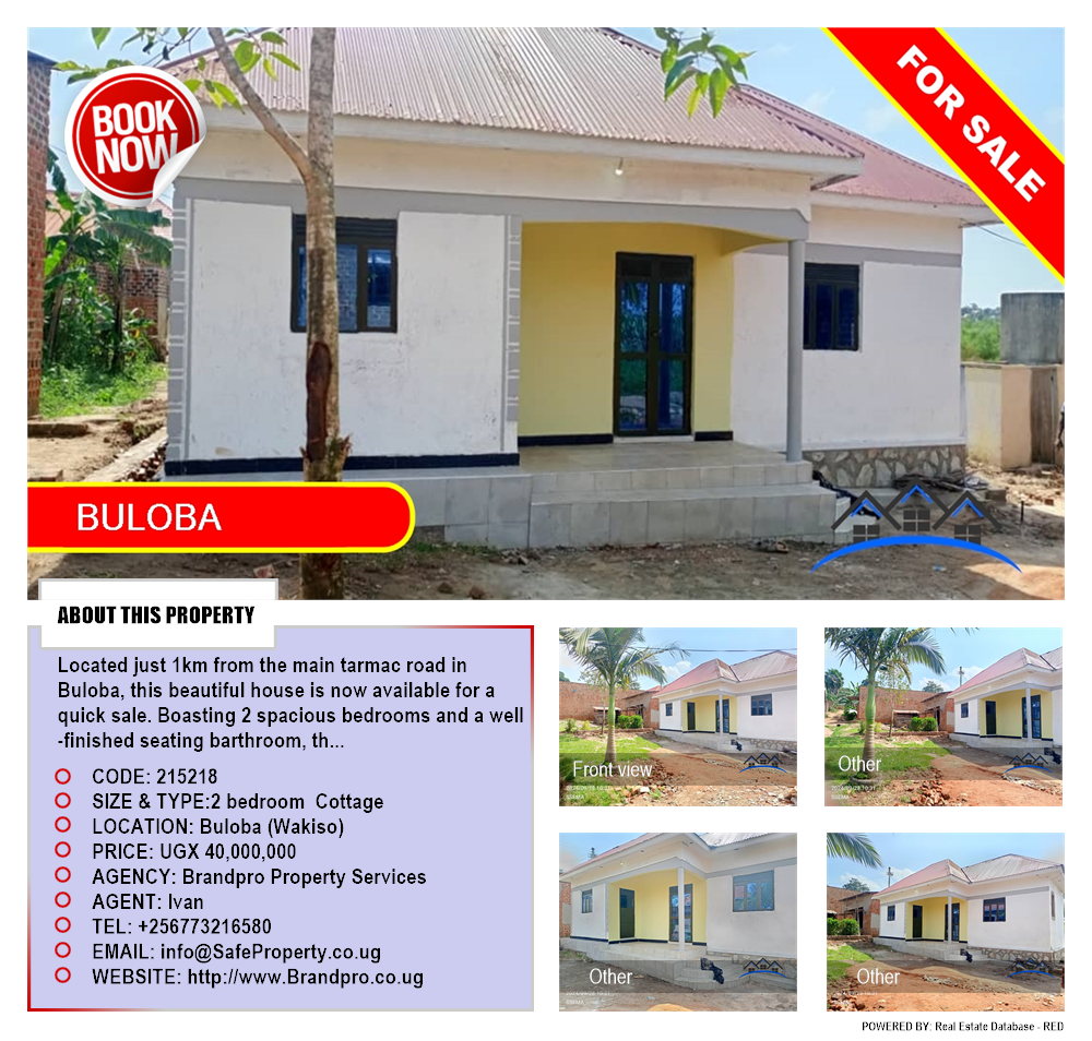 2 bedroom Cottage  for sale in Buloba Wakiso Uganda, code: 215218