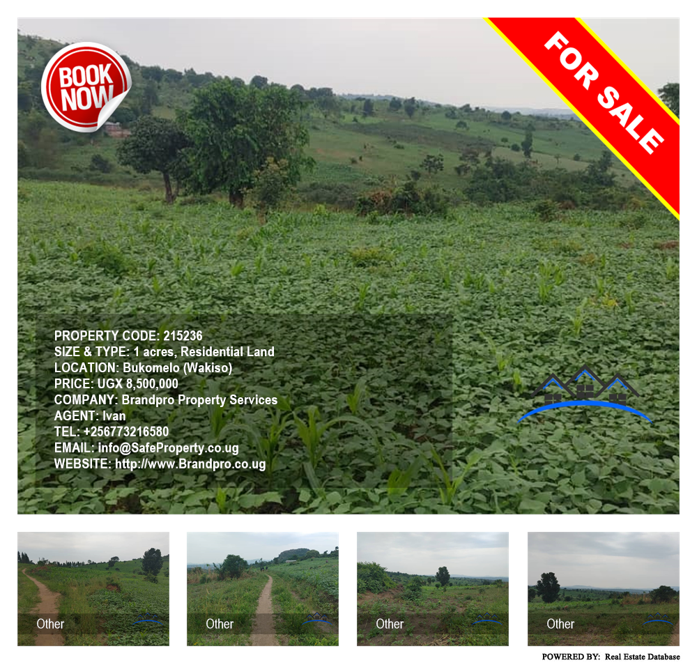 Residential Land  for sale in Bukomelo Wakiso Uganda, code: 215236