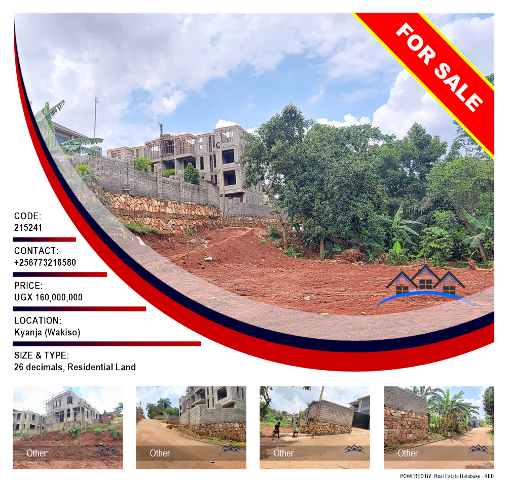 Residential Land  for sale in Kyanja Wakiso Uganda, code: 215241