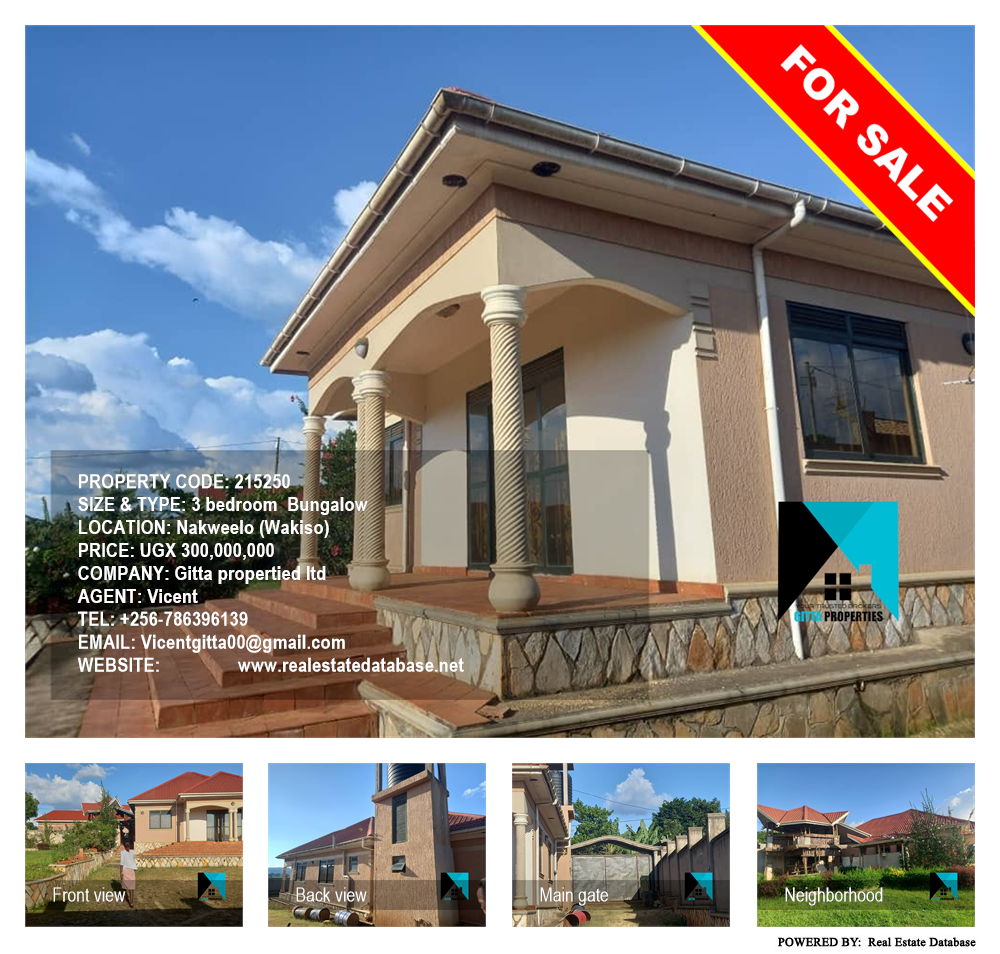 3 bedroom Bungalow  for sale in Nakweelo Wakiso Uganda, code: 215250