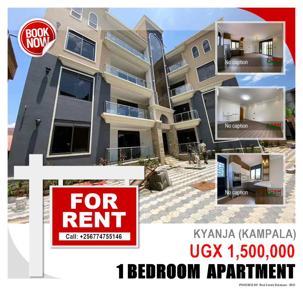 1 bedroom Apartment  for rent in Kyanja Kampala Uganda, code: 215260