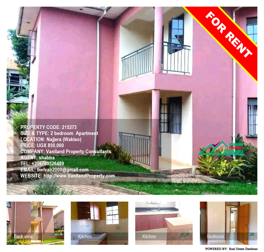 2 bedroom Apartment  for rent in Najjera Wakiso Uganda, code: 215273