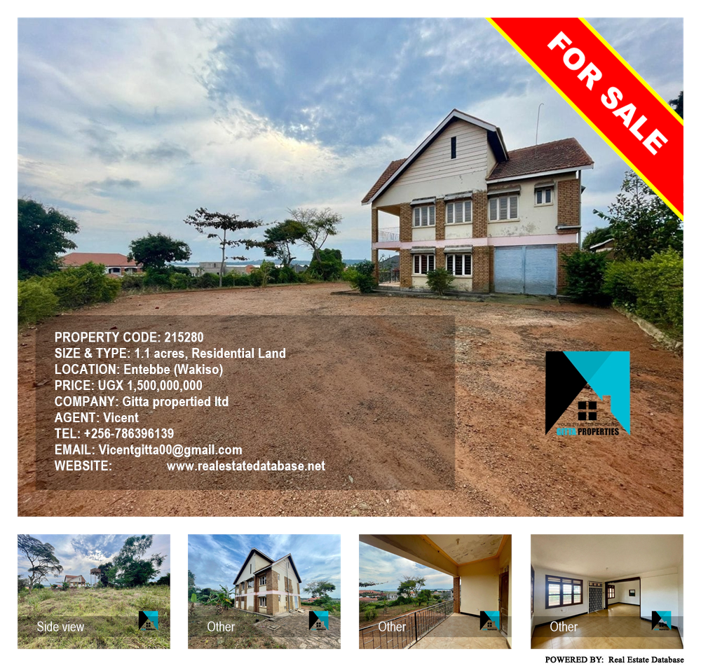 Residential Land  for sale in Entebbe Wakiso Uganda, code: 215280