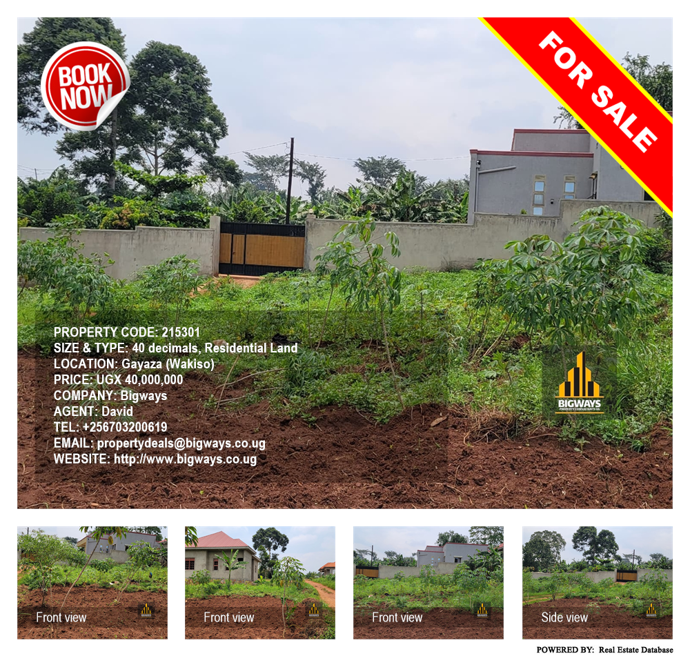 Residential Land  for sale in Gayaza Wakiso Uganda, code: 215301